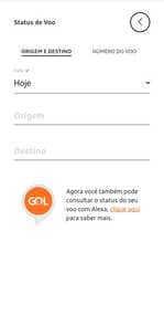 Consulta status voo app gol